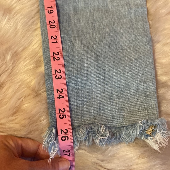 GAP true skinny raw hem distressed jeans sz 28 - Picture 11 of 12
